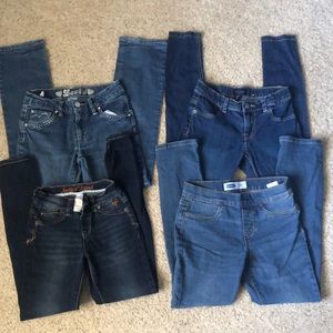 Lot of four girls jeans